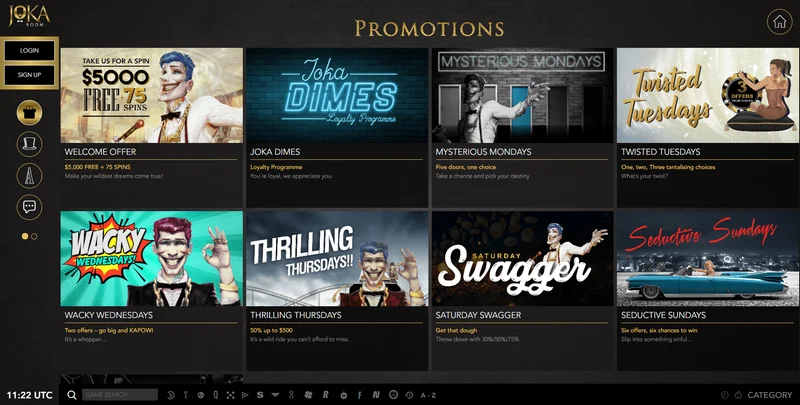 Joka Casino bonus offers